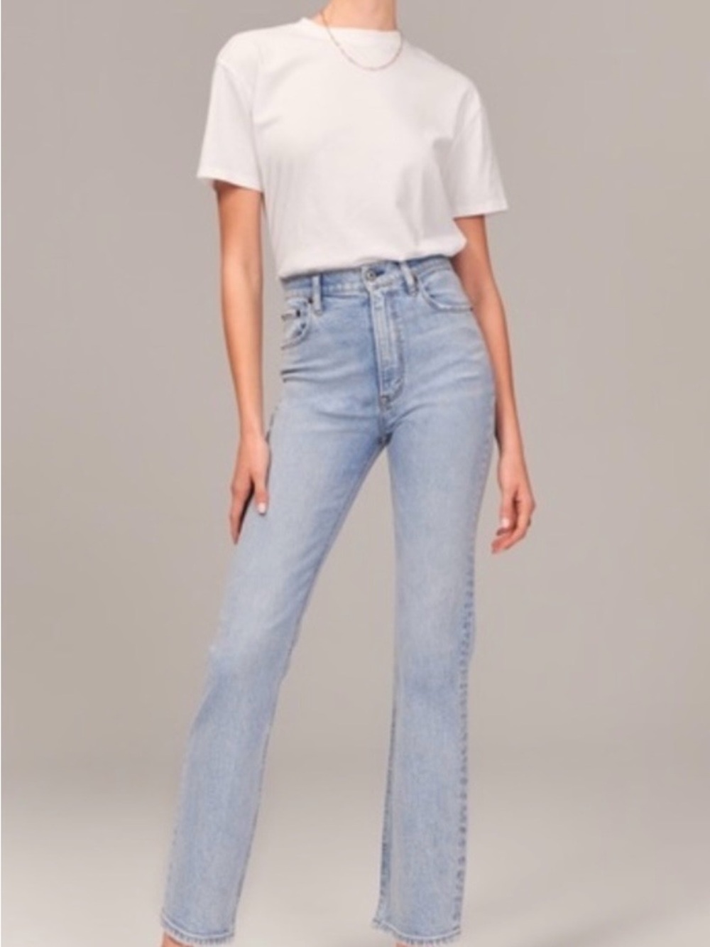 Abercrombie & Fitch Light Blue Straight Leg Jeans
